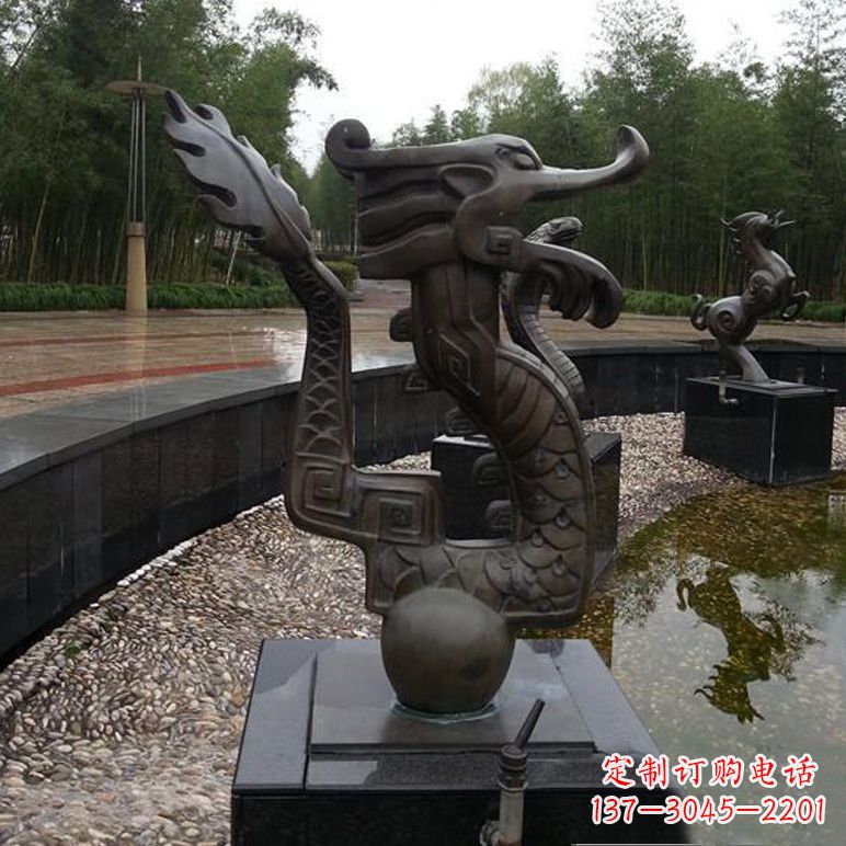 商丘城市喷泉雕塑 铜雕12生肖喷水喷泉