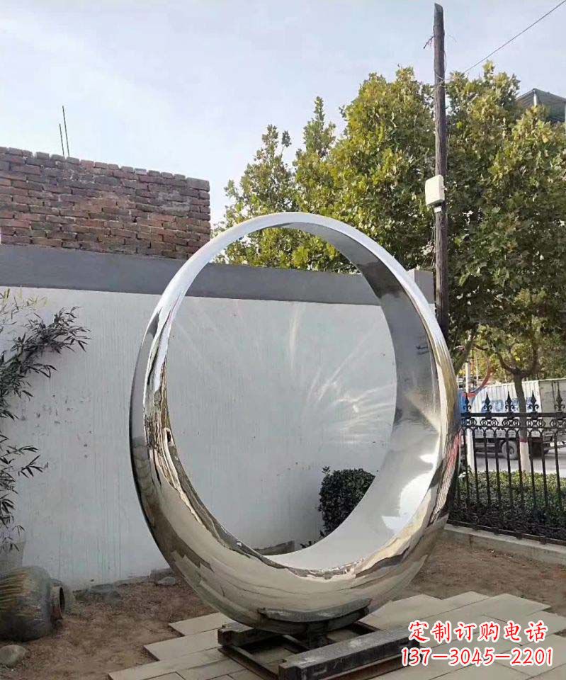 商丘城市圆环不锈钢雕塑