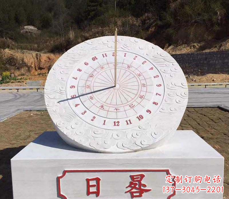 商丘赤道日晷校园石雕把美丽融入校园