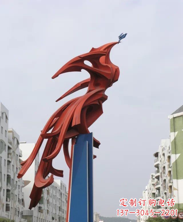 商丘凤凰雕塑传承古老文化的艺术精品