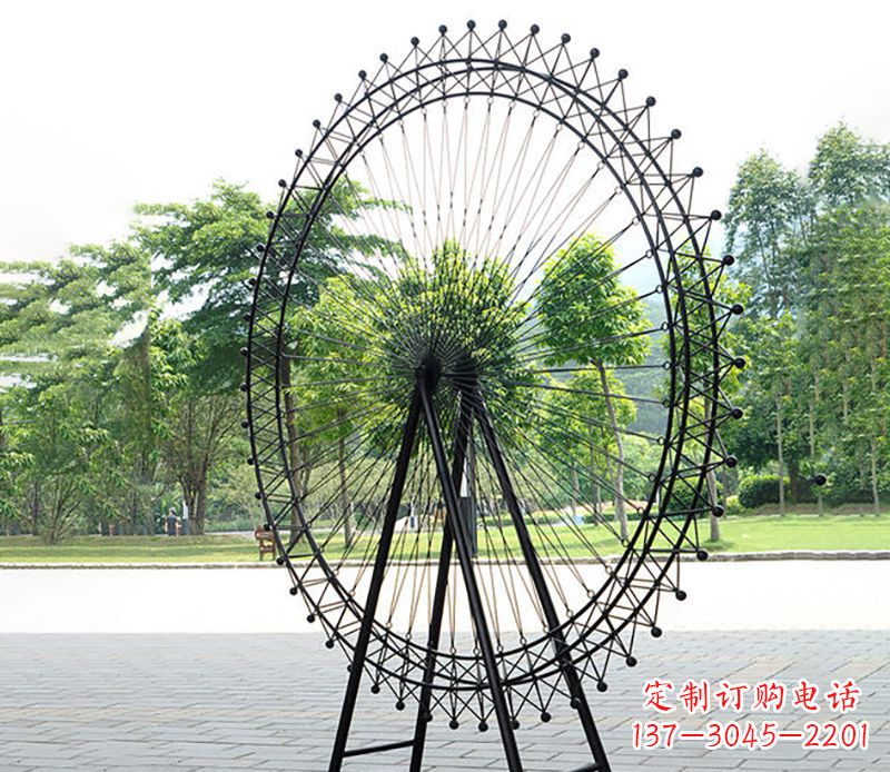 商丘抽象不锈钢摩天轮雕塑