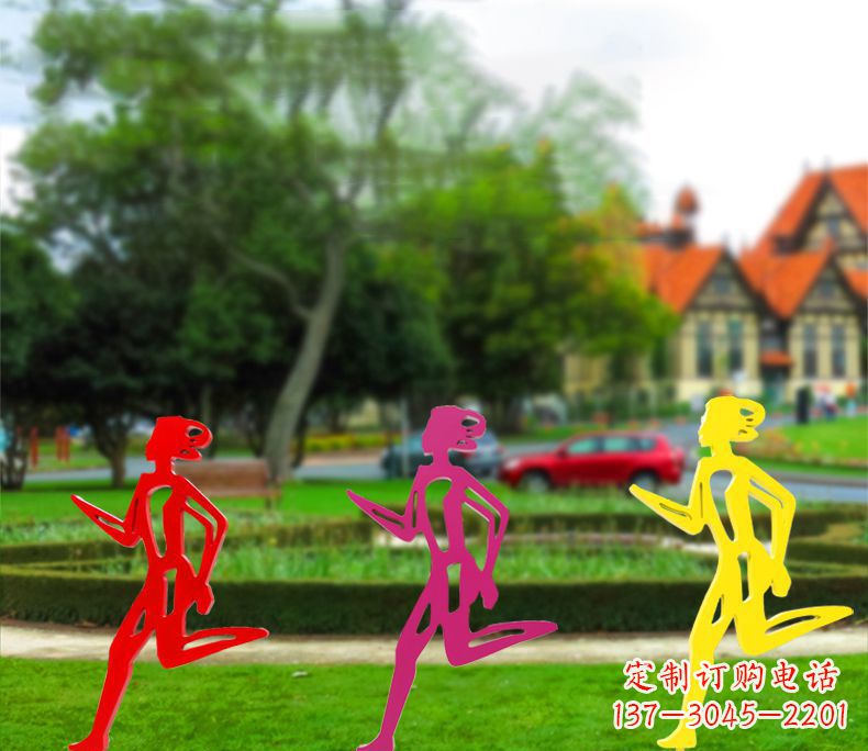 商丘奔跑的女性雕塑