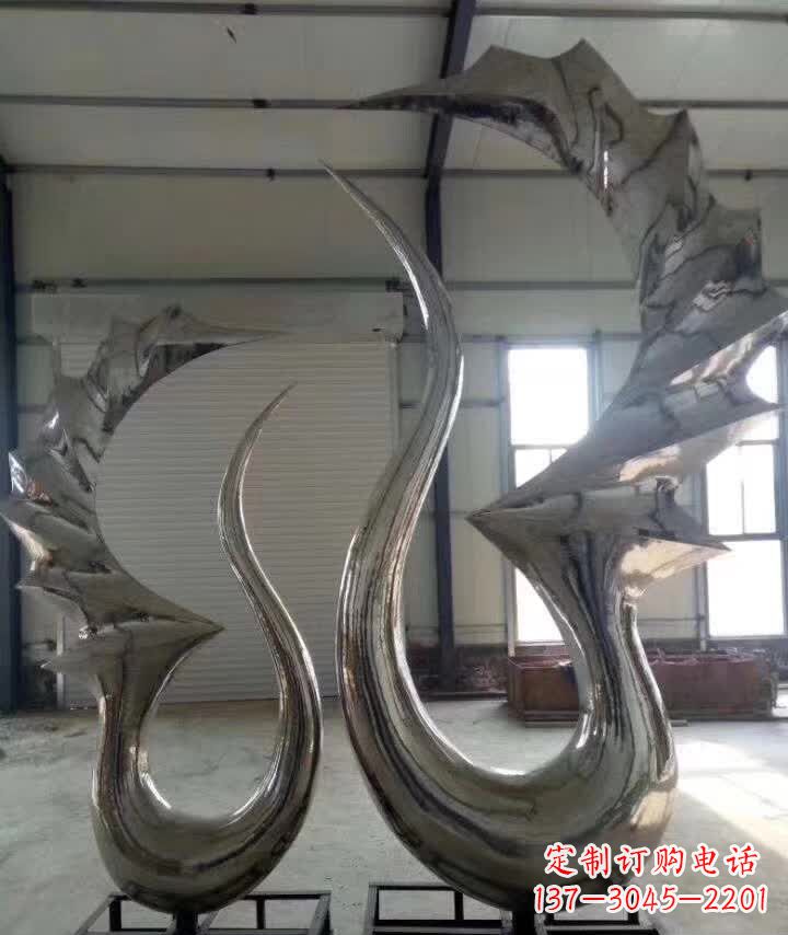 商丘精美的天鹅不锈钢雕塑