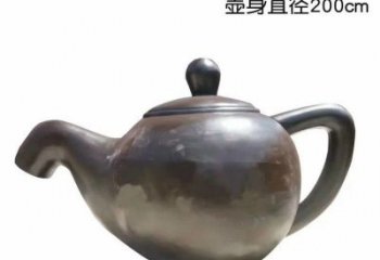 商丘青铜茶壶雕塑——彰显传统文化的艺术精髓