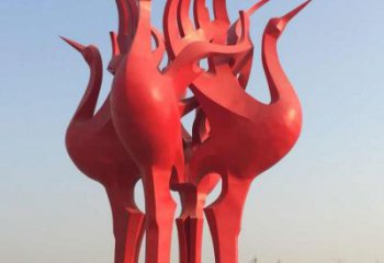 商丘仙鹤雕塑一座城市的标志