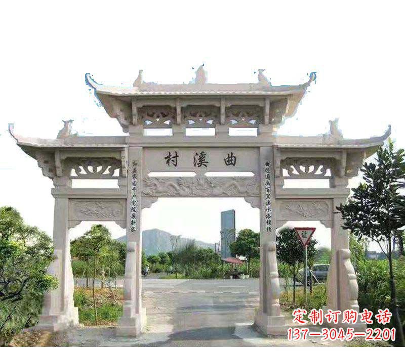 商丘精美牌坊雕塑——村庄的艺术瑰宝