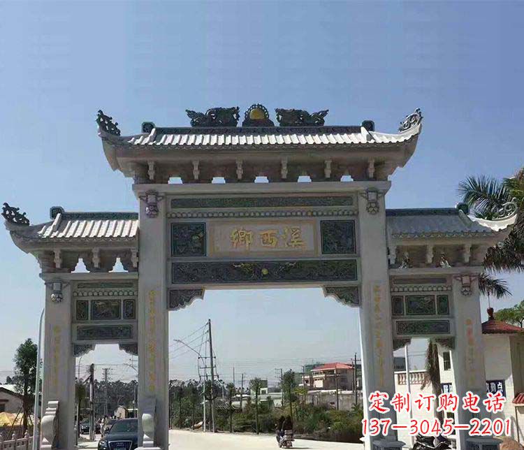 商丘石牌坊雕塑——缅怀深厚的历史情谊