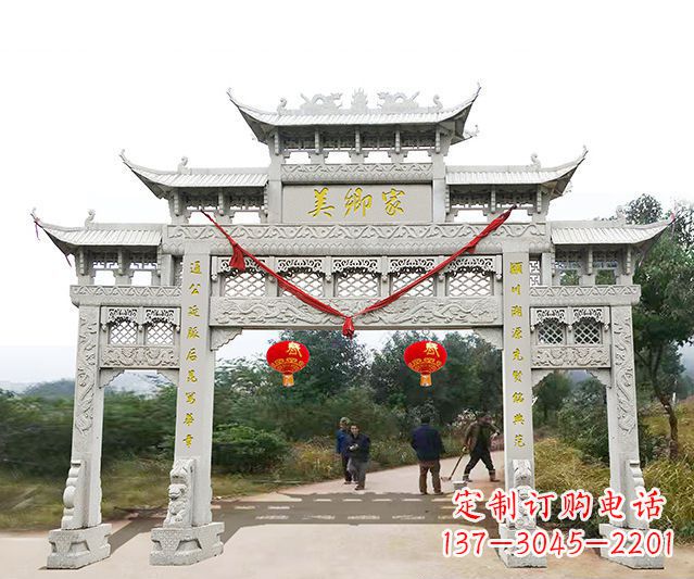 商丘牌坊雕塑珍贵的传统文化