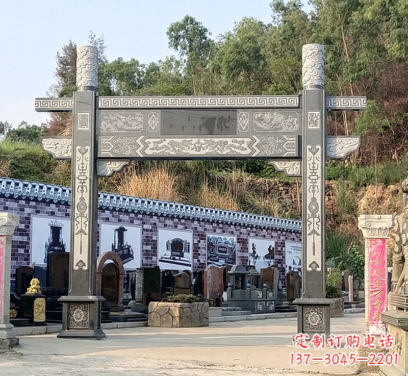 商丘古村牌坊雕塑精湛技艺的经典之作