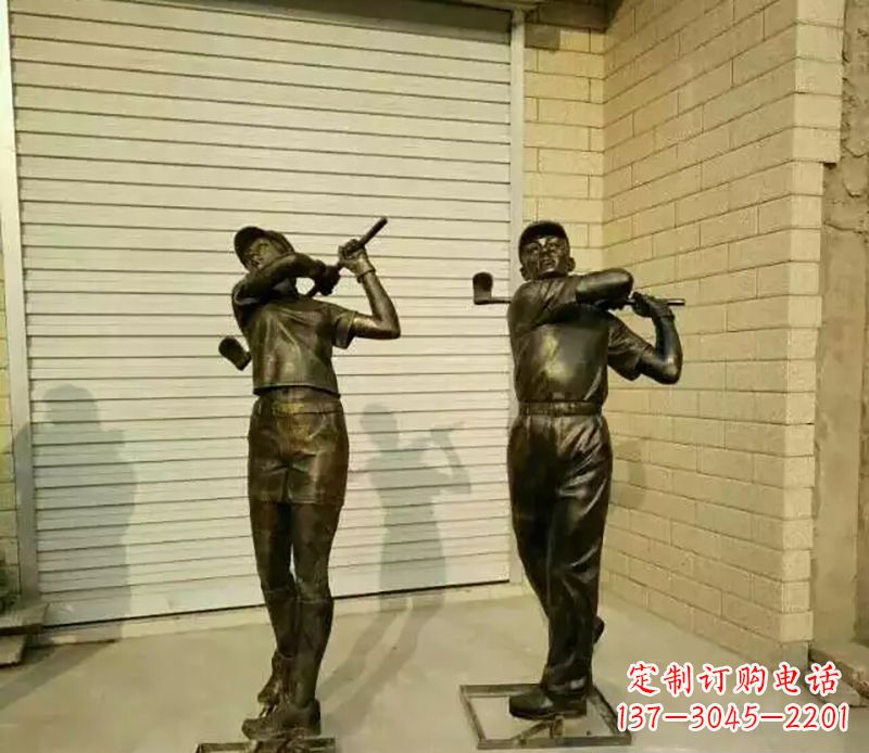 商丘高尔夫雕塑精致的艺术细节