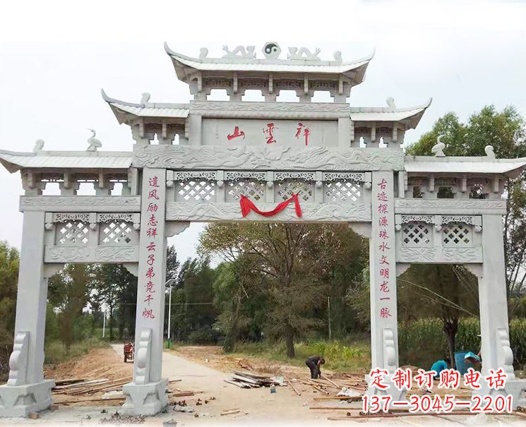 商丘大理石牌坊雕塑