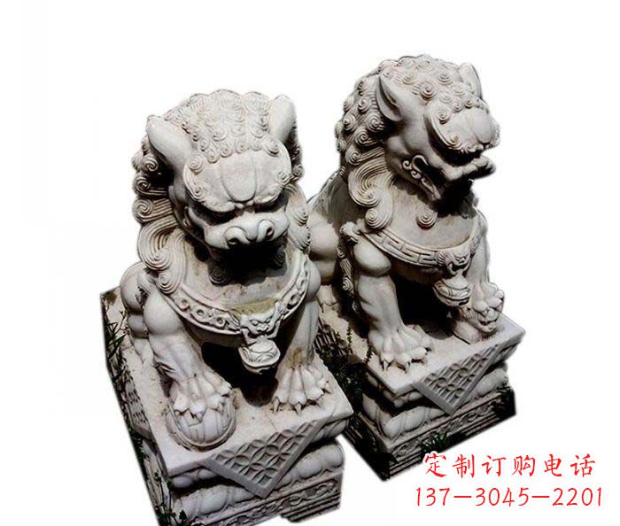 商丘大理石仿古石狮子雕塑