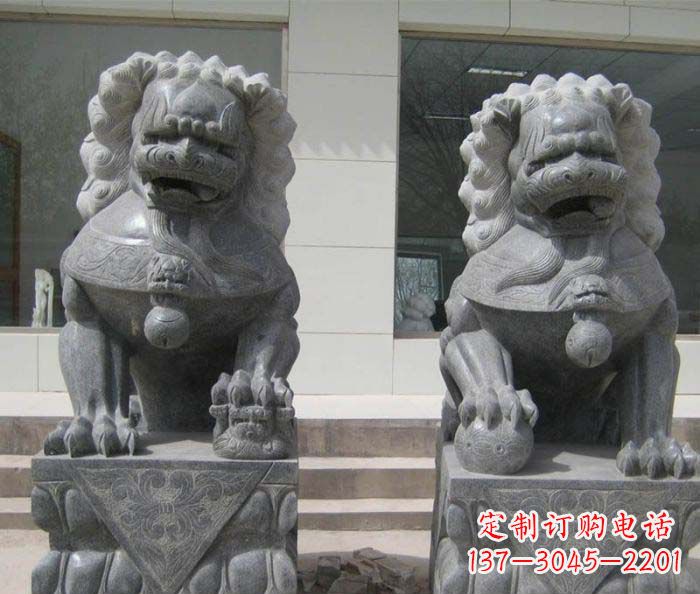 商丘大理石雕刻的狮子雕塑