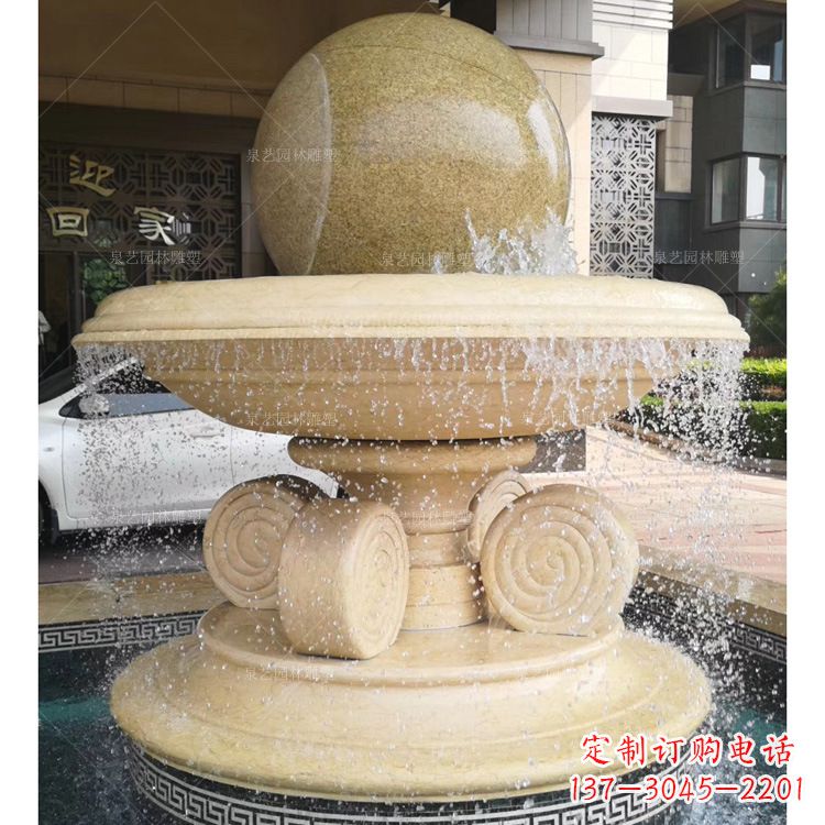 商丘大理石风水球雕塑传承古老文化的象征