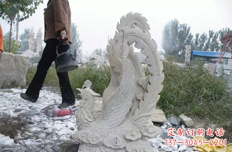 商丘凤凰雕塑传承瑰丽的古老文化