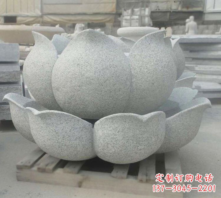 商丘高雅精美的大理石公园莲花喷泉雕塑