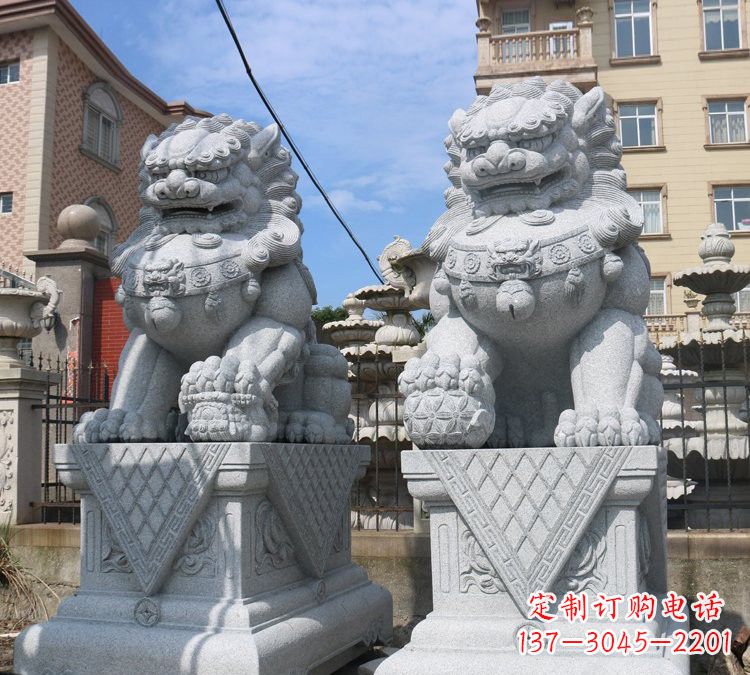 商丘大理石狮子雕塑,助您拥有完美的家居装饰