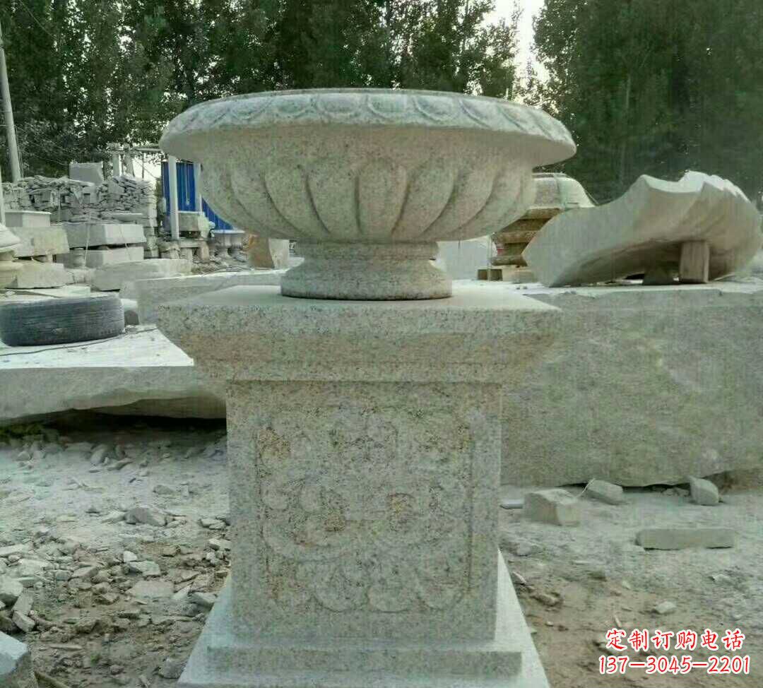 商丘大理石花盆雕塑