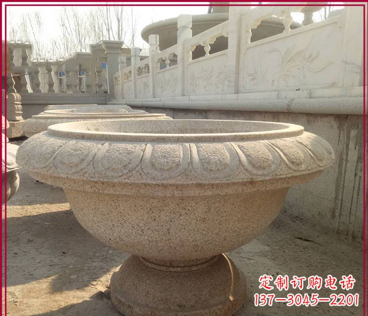 商丘大理石花盆雕塑