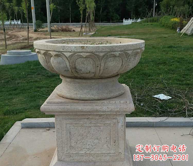商丘大理石花盆石雕
