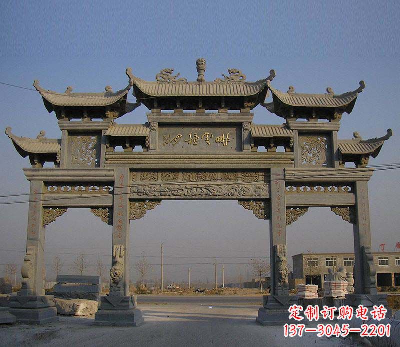 商丘大理石牌楼雕塑定制