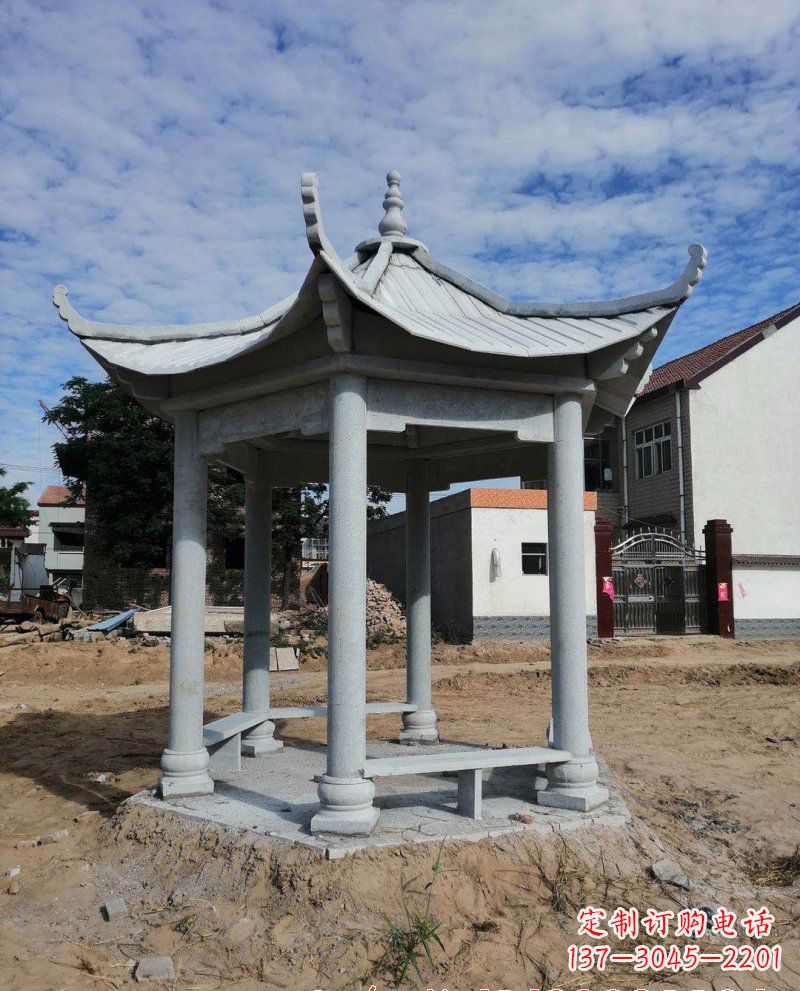 商丘典雅大理石凉亭雕塑