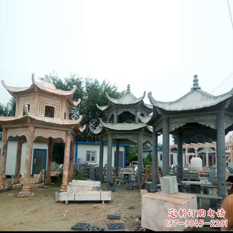 商丘精美大理石凉亭雕塑