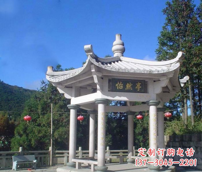 商丘精美大理石凉亭雕塑
