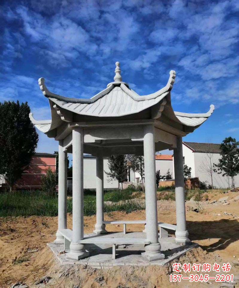商丘精美大理石凉亭雕塑