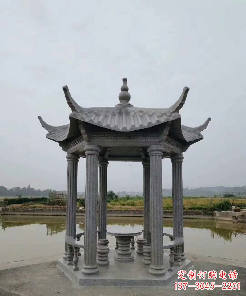 商丘大理石凉亭石雕塑，优雅经典无双