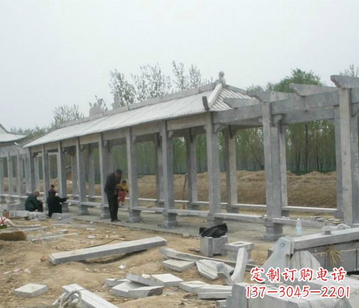 商丘精美大理石凉亭雕塑