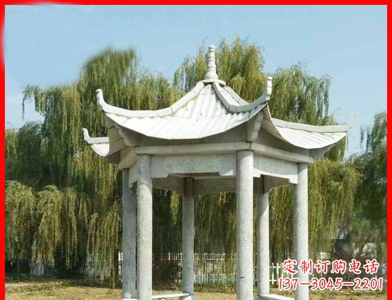 商丘精美大理石凉亭雕塑