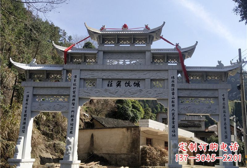 商丘大理石牌坊雕塑尊贵雕塑,永久保存