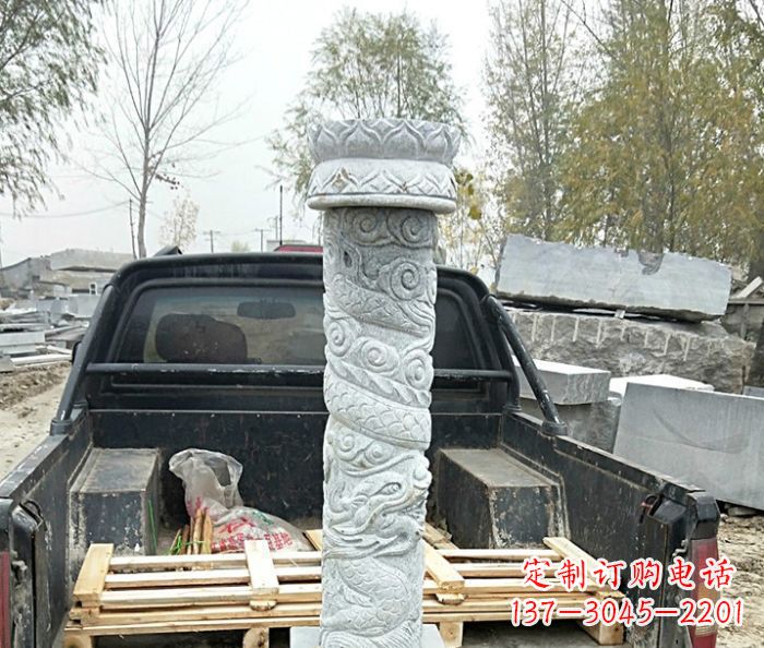 商丘大理石龙柱雕塑