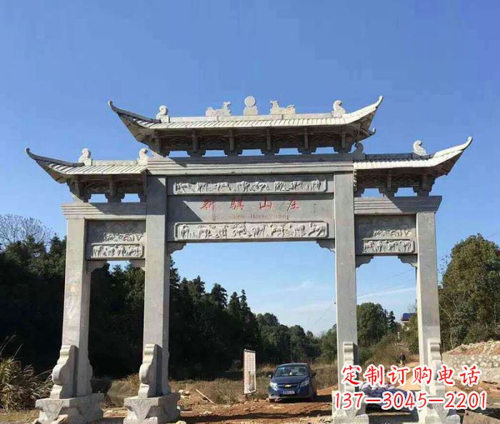 商丘精美石雕牌坊雕塑