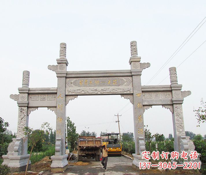 商丘大理石牌坊石雕,艺术精髓永不凋零