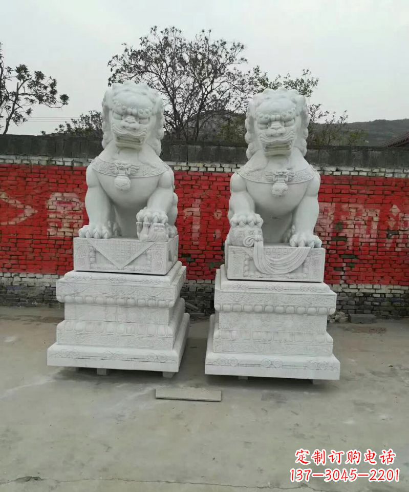 商丘大理石狮子雕塑,精致而壮观