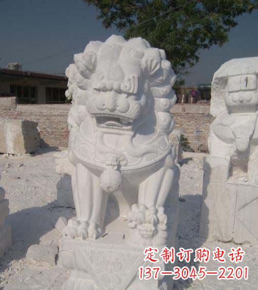 商丘精美大理石狮子雕塑