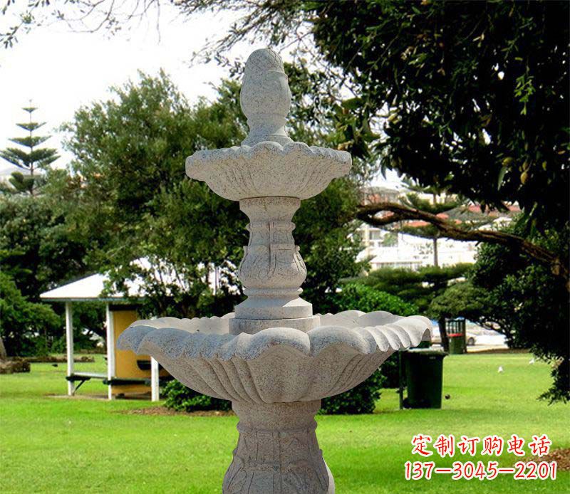 商丘大理石双层喷泉雕塑,精美绝伦