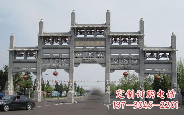 商丘精美大理石牌坊雕塑