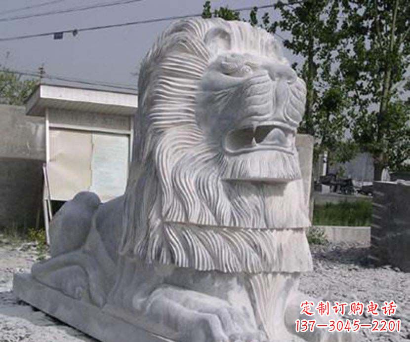 商丘大理石西洋狮子石雕塑