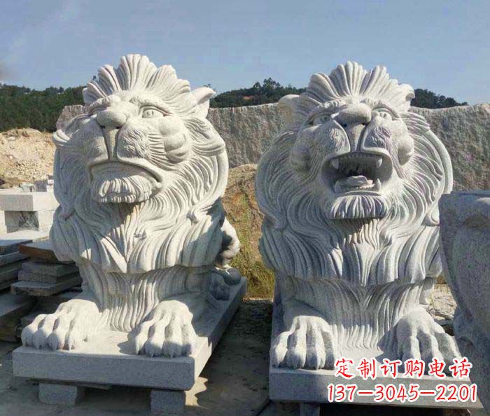 商丘大理石西洋欧式石狮子雕塑