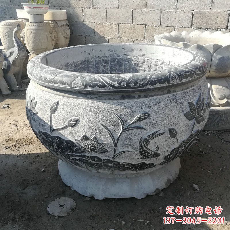 商丘大理石水缸雕塑
