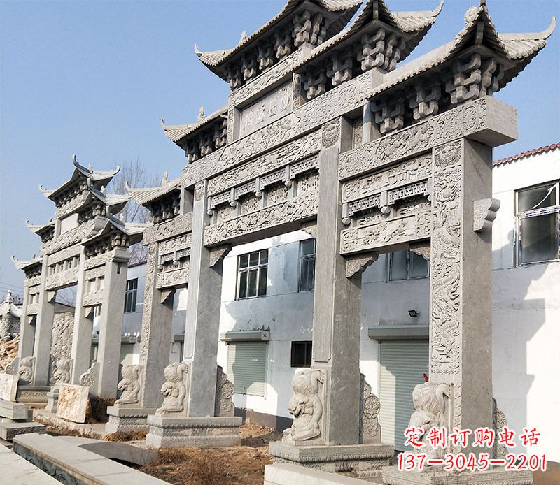 商丘五门仿古牌坊石雕