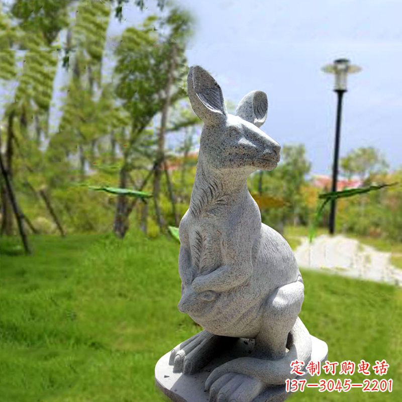 商丘袋鼠园林石雕摆件