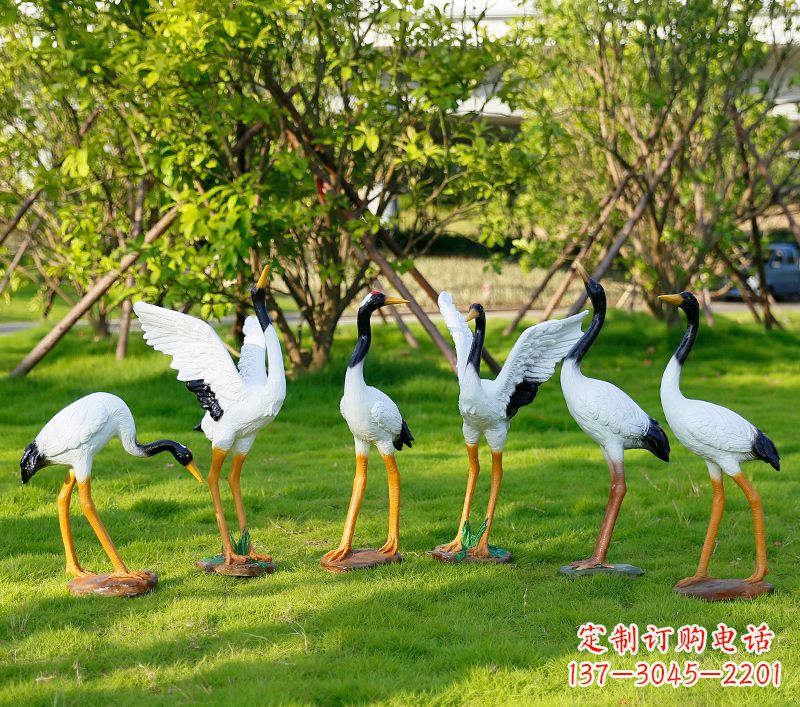 商丘丹顶鹤抽象雕塑