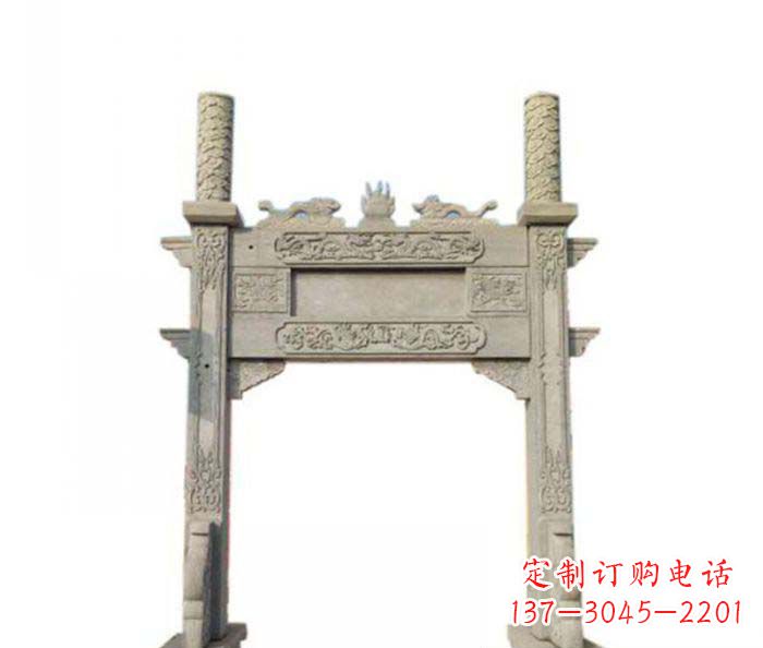 商丘产品名称中领雕塑-牌坊石雕