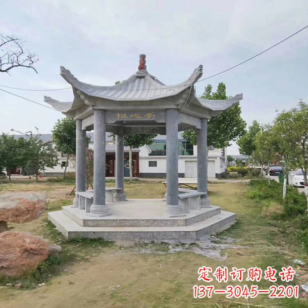 商丘中领雕塑 | 六角石凉亭公园雕塑