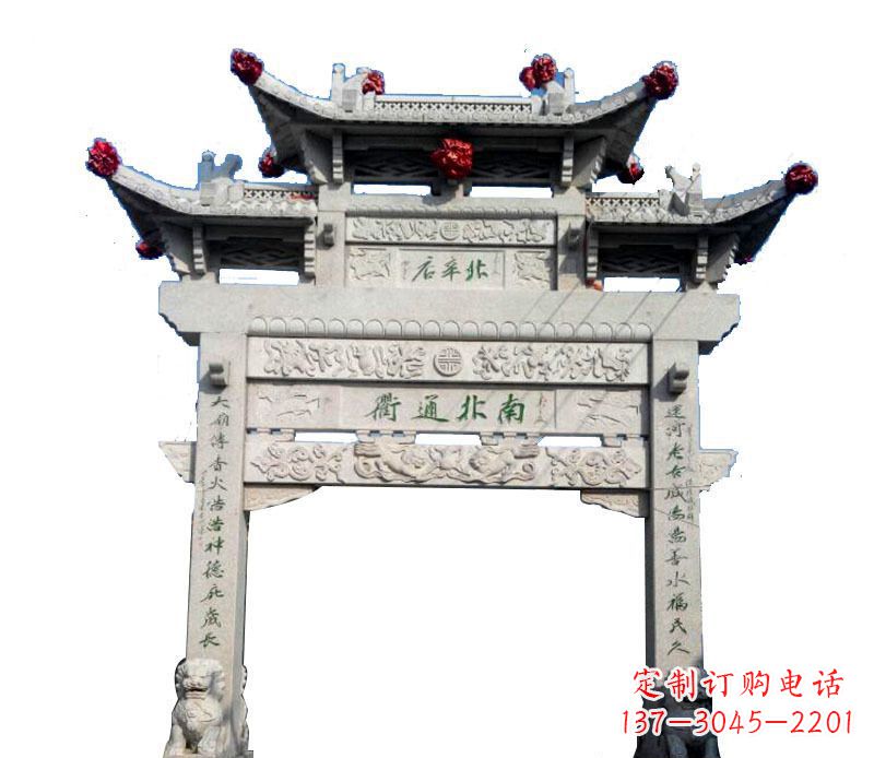 商丘精美石牌坊雕塑