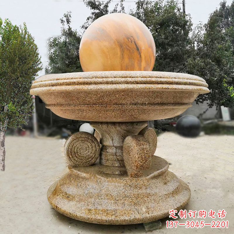 商丘中领雕塑最具创意的电动风水球雕塑
